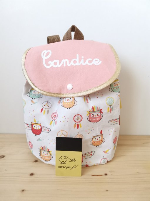 sac à dos  chouette indienne
