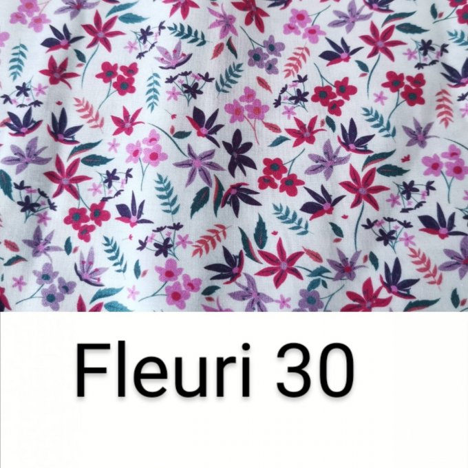 sac à dos enfant fleuri n°30 unis fuschia 