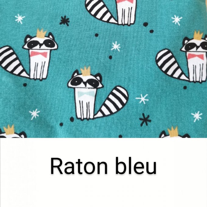 sac à dos  raton laveur bleu