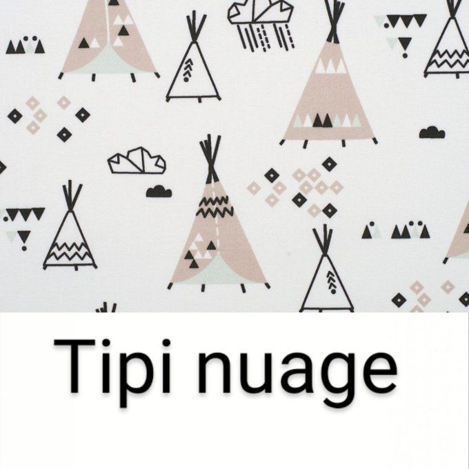 bavoir cantine motifs tipi unis noir éponge noire 