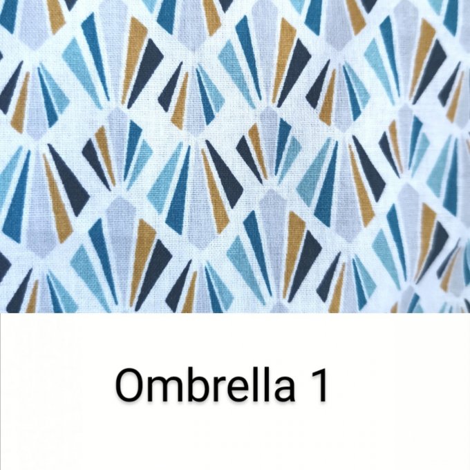 lot de 10 carrés coton lavables motifs OMBRELLA 1