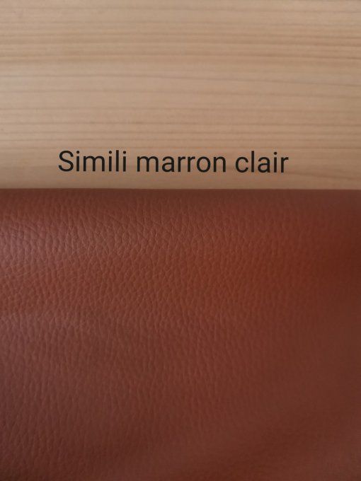 sac à dos  enfant motifs fleuri 33 simili marron clair 