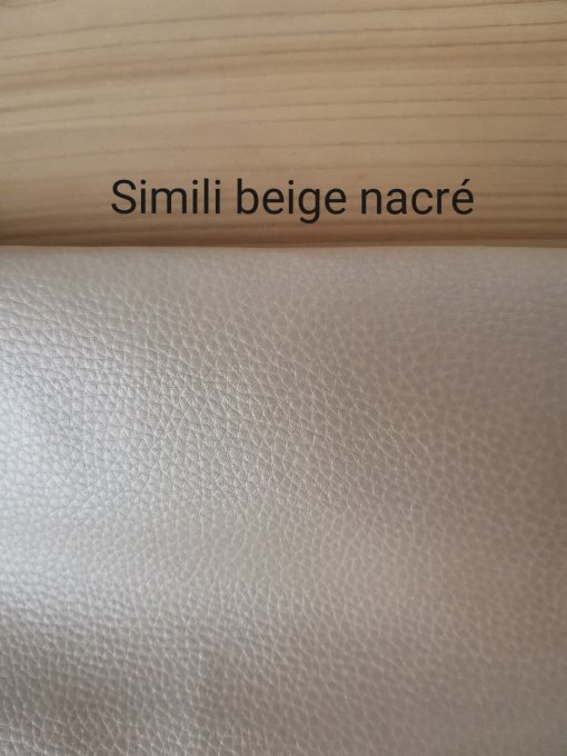 sac à dos enfant simili beige nacré motifs lapin 