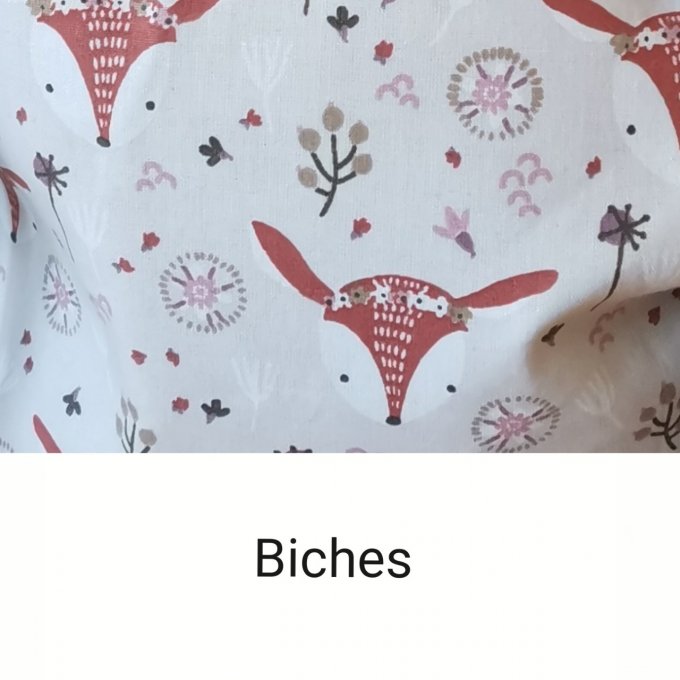 sac à dos  enfant motif biches unis taupe 