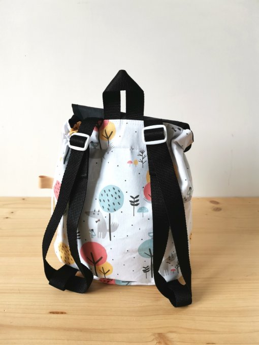 sac à dos motifs loups 
