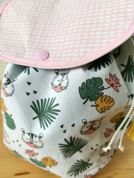 sac à dos motifs tête jungle 