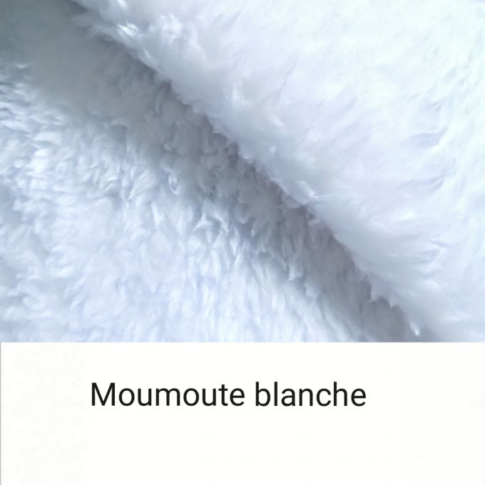 Botte de Noël rouge et moumoute blanche 