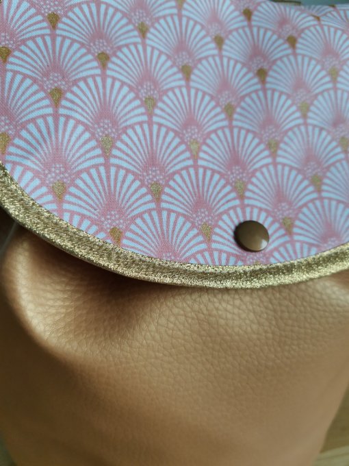 sac à dos enfant simili or motifs éventails 