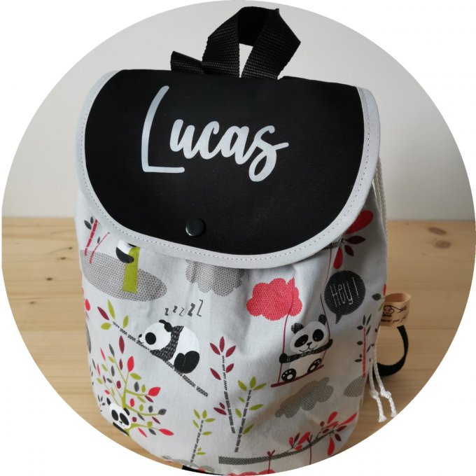sac à dos  panda bambou 