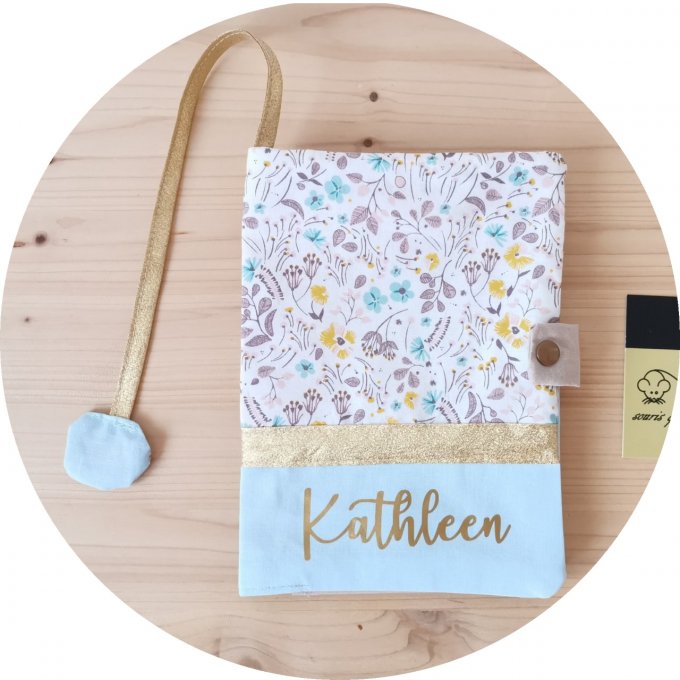 Protège carnet de santé motifs fleuri n°23 