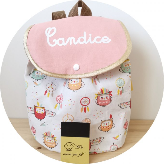 sac à dos  chouette indienne