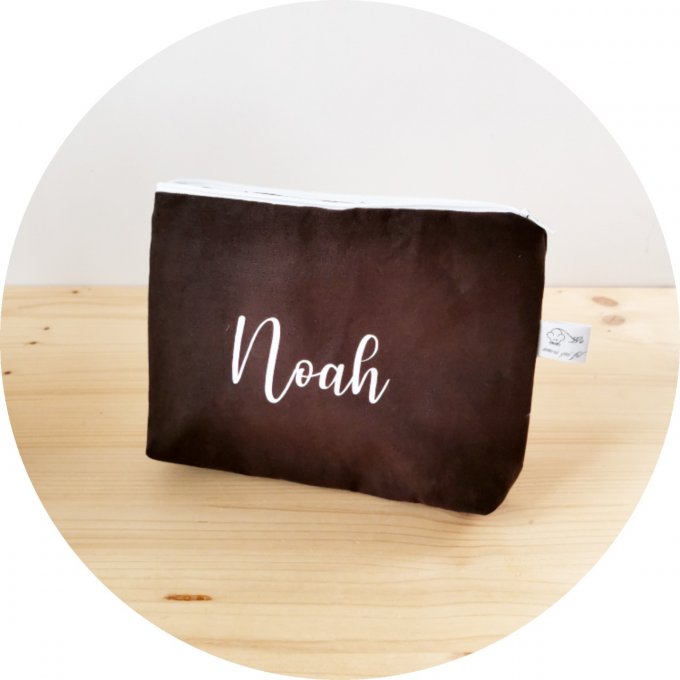 pochette personnalisé unis canard écriture blanche  - Copie