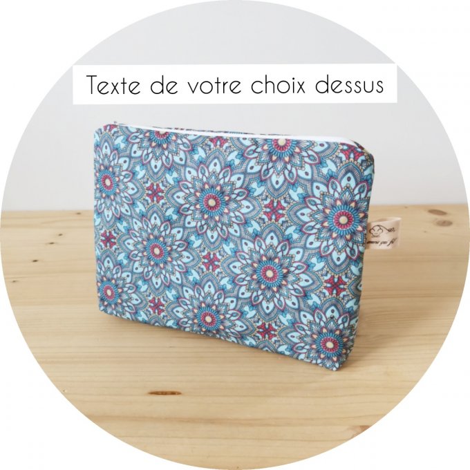 pochette personnalisée  texte au choix