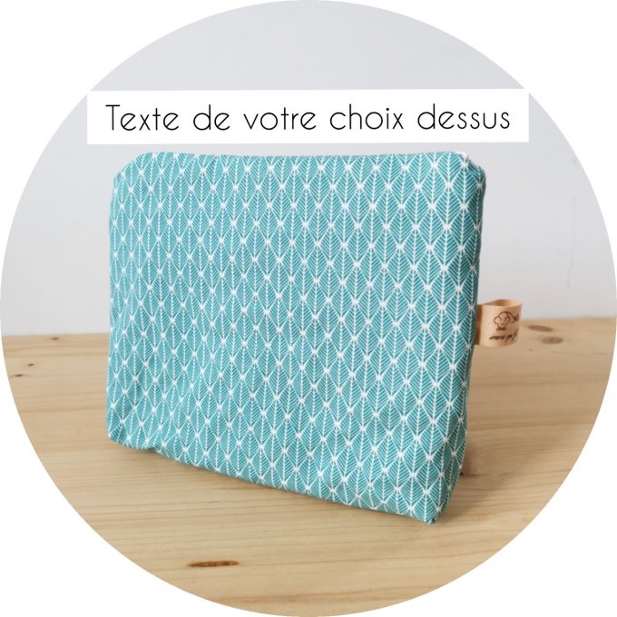 pochette personnalisée  texte au choix 