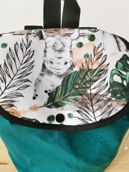 sac à dos  enfant motifs RHINOCÉROS unis canard 