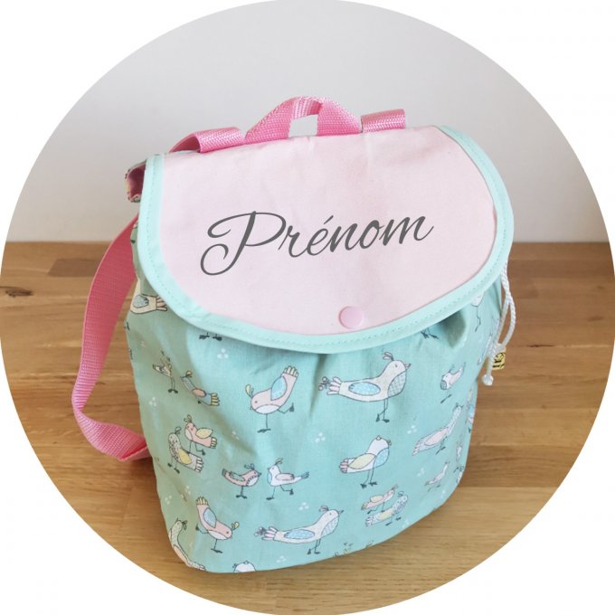 sac à dos enfant motifs oiseaux 