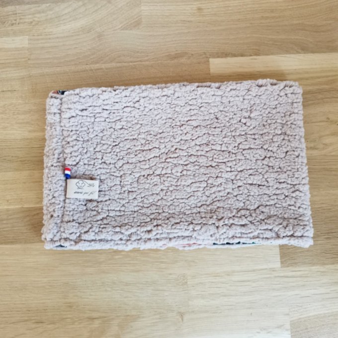 Tour de cou fleuri n°33 sherpa  taille 12-18mois 