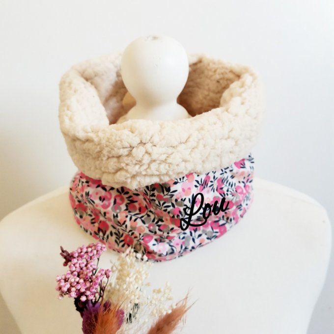 Tour de cou fleuri n°2 taille 2-5ans 