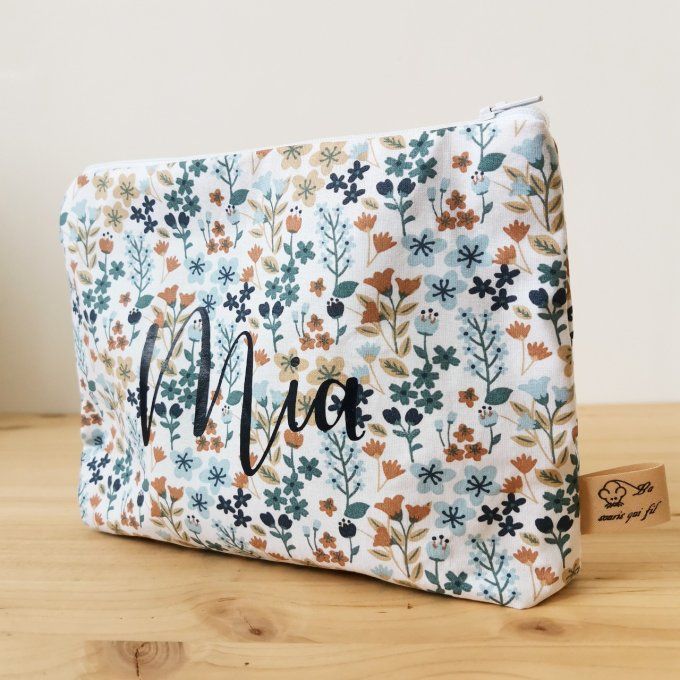 pochette personnalisée motifs fleuri 33