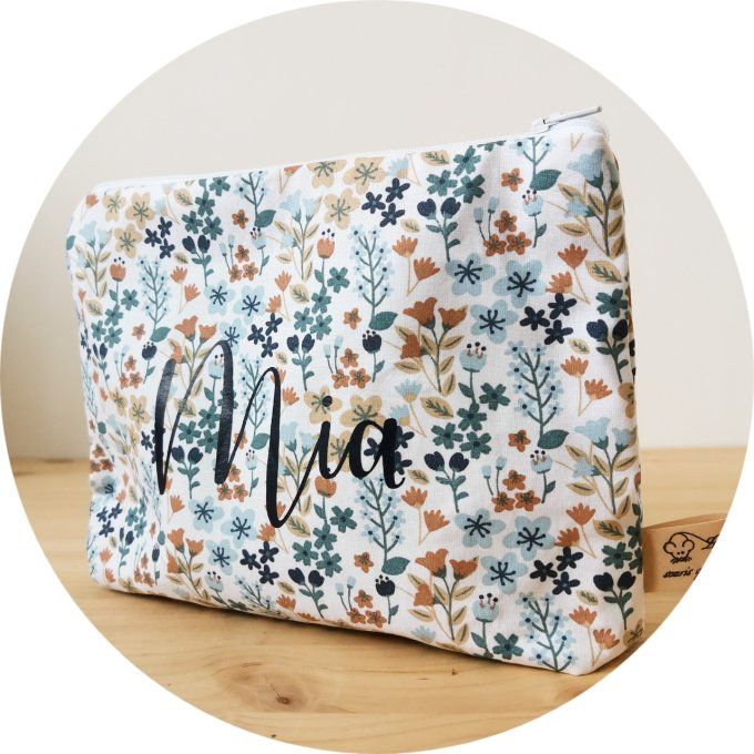 pochette personnalisée motifs fleuri 33